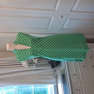 Jude Connally Womens Sleeveless Mini Stretch Dress Green/White Print XS